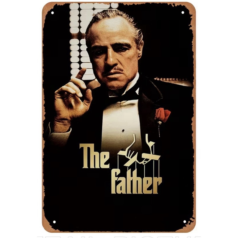 The Godfather Movie Poster Metal Tin Sign 8 X 12 Man Cave Garage Den Bar Bedroom